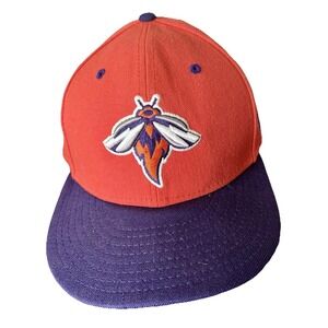Columbia Fireflies New Era 59FIFTY Minor League Baseball 6 7/8 Orange Purple Hat